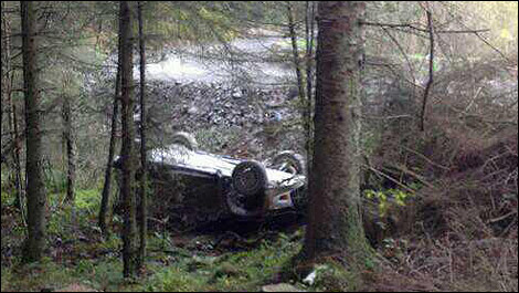 WRC Citroen Robert Kubica crash Wales