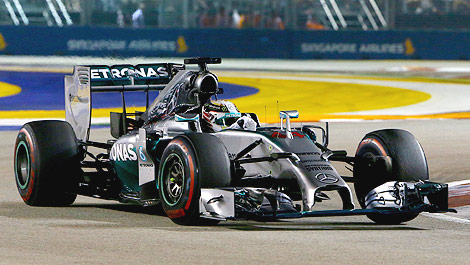 F1 Lewis Hamilton winner Singapore Mercedes