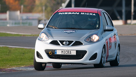 La Nissan Micra en piste. (Photo: Nissan Canada)